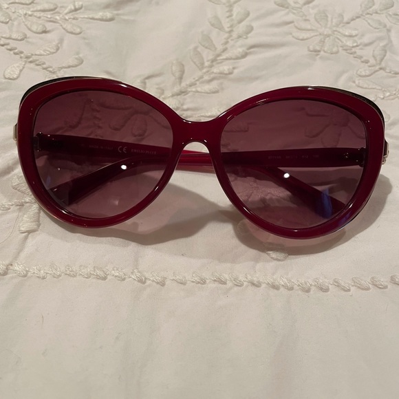 Rare Emilio Pucci burgundy red cat eye sunglasses, EUC main image 7